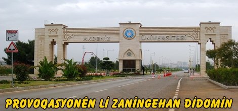 Provoqasyonên li zanîngehan didomin