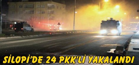 Silopi’de 24 PKK’li yakalandı
