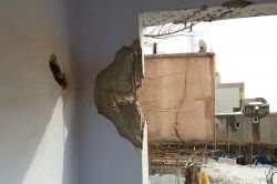 PKK’lilerin attığı roket eve isabet etti