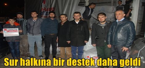 Sur halkına bir destek daha geldi