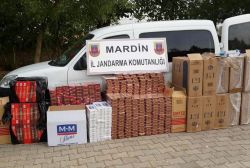 Mardin’de kaçak sigara ele geçirildi