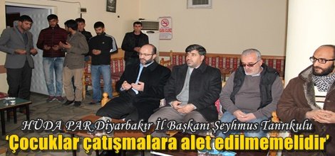 Tanrıkulu,‘Çocuklar çatışmalara alet edilmemelidir’