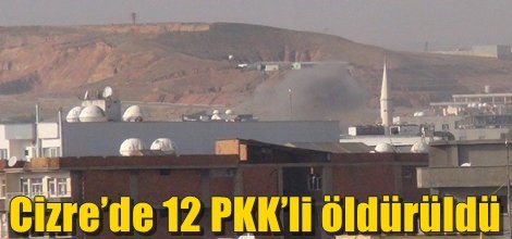 Cizre’de 12 PKK’li öldürüldü