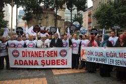 Adana’da imamlar meydanlara indi