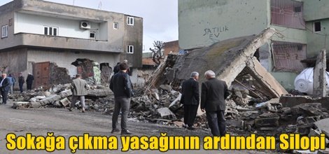 Sokağa çıkma yasağının ardından Silopi