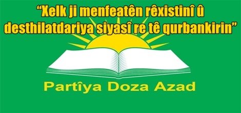 “Xelk ji menfeatên rêxistinî û desthilatdariya siyasî re tê qurbankirin”