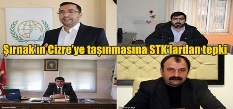 Şırnak’ın Cizre’ye taşınmasına STK’lardan tepki