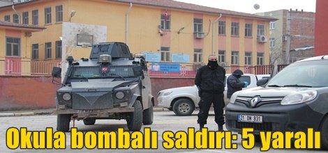 Okula bombalı saldırı: 5 yaralı