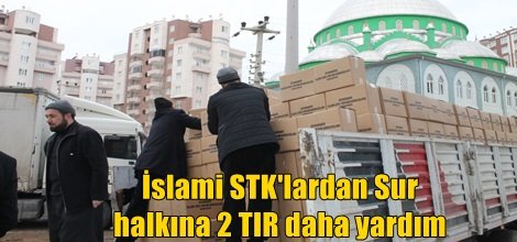 İslami STK'lardan Sur halkına 2 TIR daha yardım