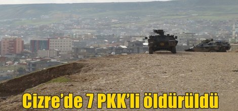 Cizre’de 7 PKK’li öldürüldü
