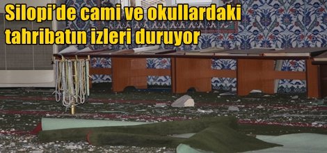 Silopi’de cami ve okullardaki tahribatın izleri duruyor