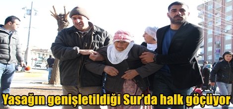 Yasağın genişletildiği Sur’da halk göçüyor