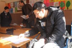 Engelleri siyer sınavına girmeye engel olmadı