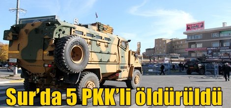 Sur’da 5 PKK’li öldürüldü