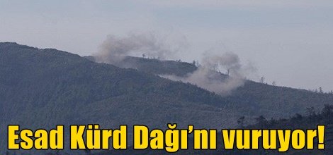 Esed rejimine ait birlikler Kürt Dağı’nı vuruyor!