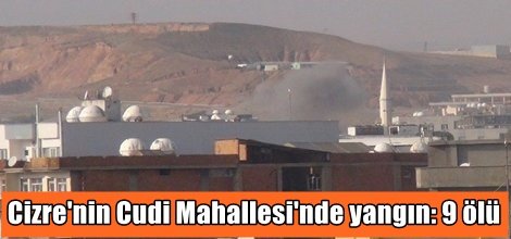 Cizre'nin Cudi Mahallesi'nde yangın: 9 ölü