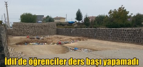 İdil’de öğrenciler ders başı yapamadı