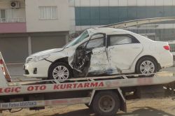 Nusaybin’de trafik kazası: 1 yaralı