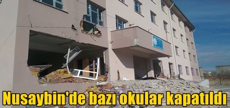 Nusaybin'de bazı okular kapatıldı