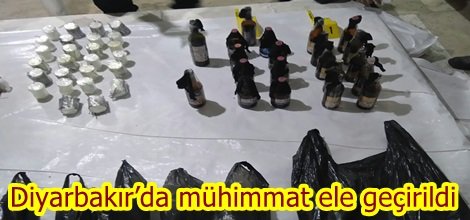 Diyarbakır’da mühimmat ele geçirildi