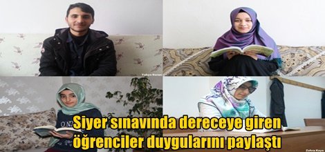 Siyer sınavında dereceye giren öğrenciler duygularını paylaştı video