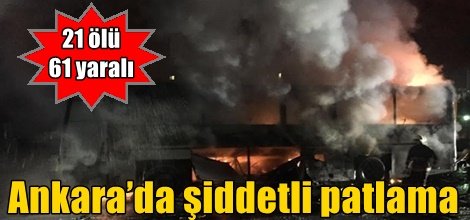 Çankaya’da Genelkurmay Başkanlığı’na yakın bir noktada patlama video