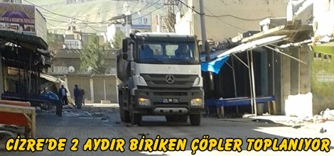 Cizre’de 2 aydır biriken çöpler toplanıyor video