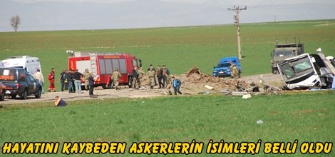 Hayatını kaybeden askerlerin isimleri belli oldu video