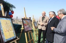 Bingöl Belediyesi ve Halk Eğitim Merkezi tarafından Ebru sergisi