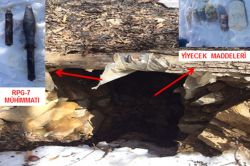 Bitlis'te Sehi ormanlarında PKK'ya ait çok sayıda mühimmat ele geçirildi foto