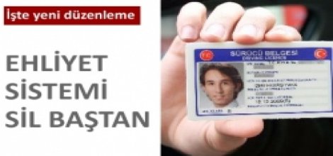 Ehliyet sınavına yeni düzenleme