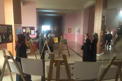 Üniversiteli öğrencilerden ‘Şehid’ sergisi