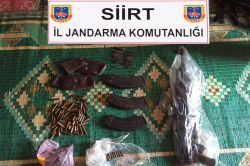 Siirt’in Pervari ve Şirvan ilçelerinde mühimmat ele geçirildi