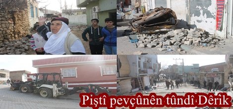 Piştî pevçûnên tûndî Dêrik