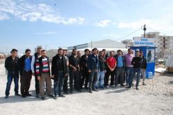 Mersin’in Tarsus ilçesinde cezaevi inşaatı işçilerinden iş bırakma eylemi video