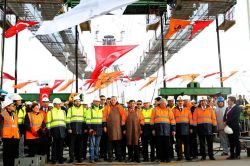 İstanbul'un 3'üncü köprüsünde son tabliye yerleştirildi foto