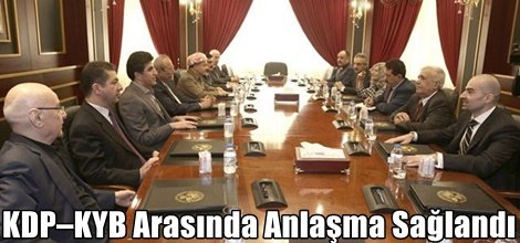 KDP – KYB Arasında Anlaşma Sağlandı