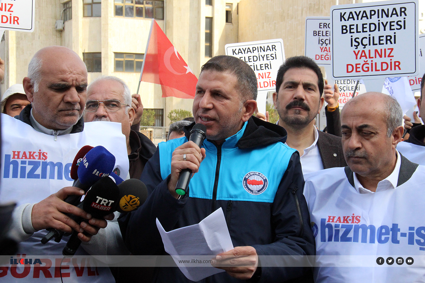 MemurSen Diyarbakır DEM belediye işçi kıyımı tepki