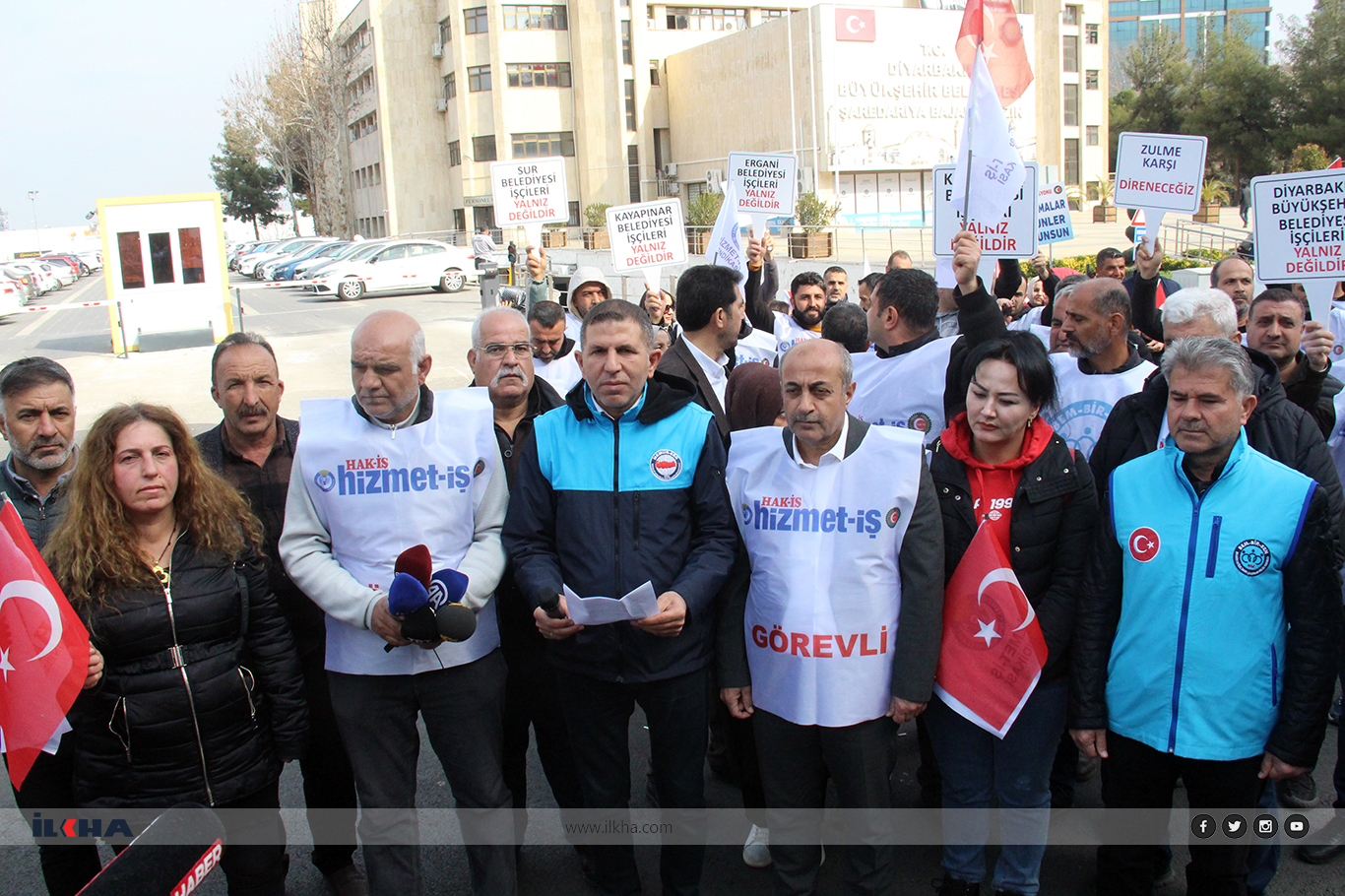 MemurSen Diyarbakır DEM belediye işçi kıyımı tepki