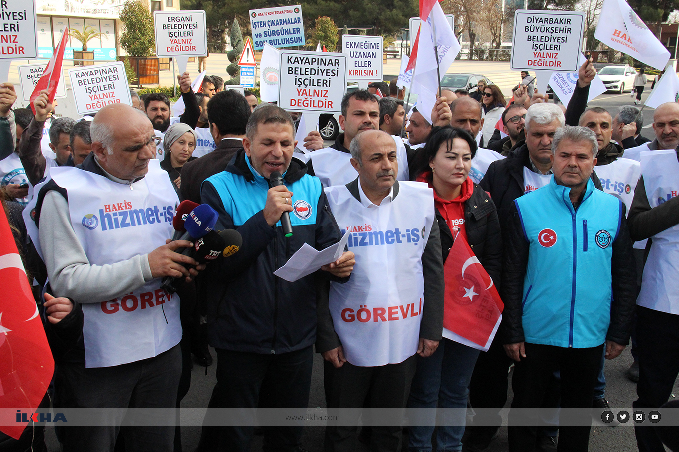 MemurSen Diyarbakır DEM belediye işçi kıyımı tepki