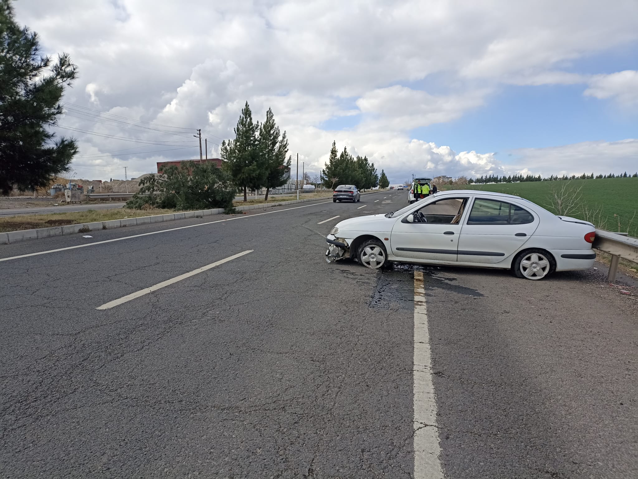 Çınar'da maddi hasarlı trafik kazısı