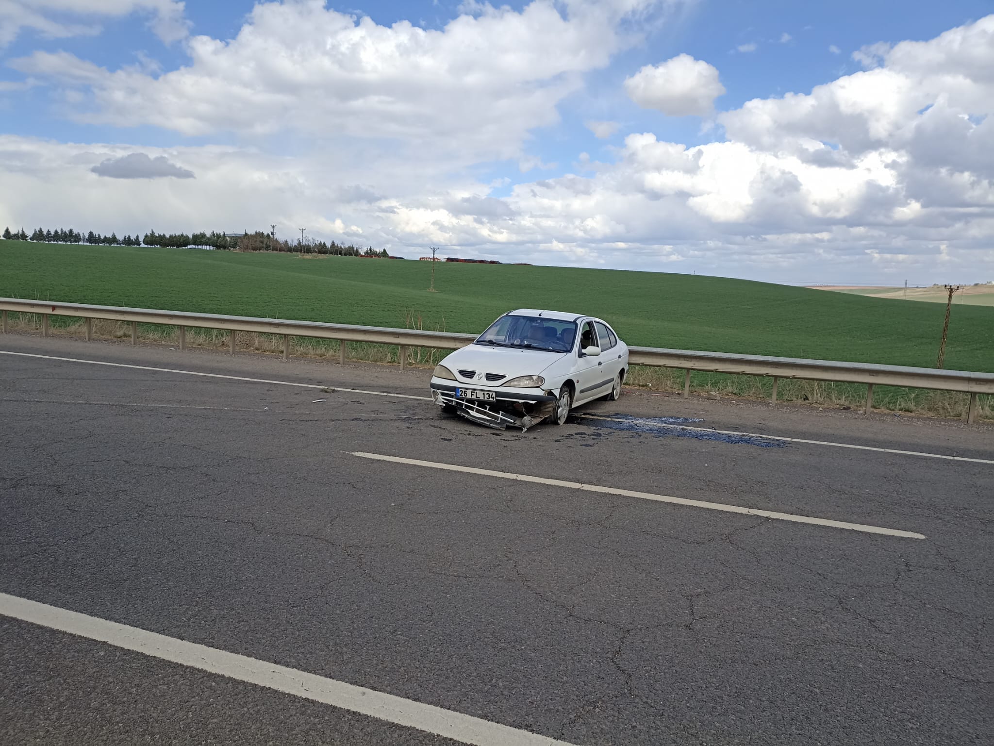 Çınar'da maddi hasarlı trafik kazısı
