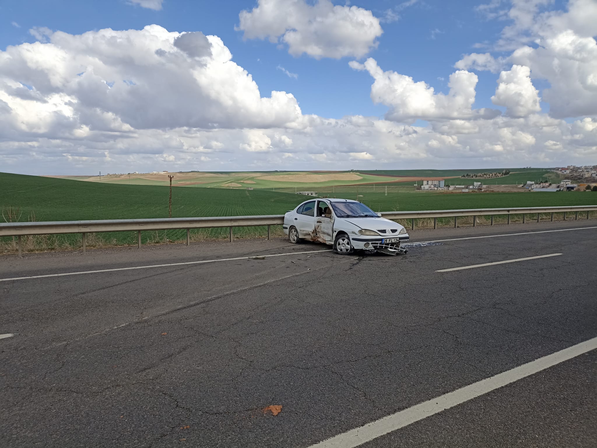 Çınar'da maddi hasarlı trafik kazısı