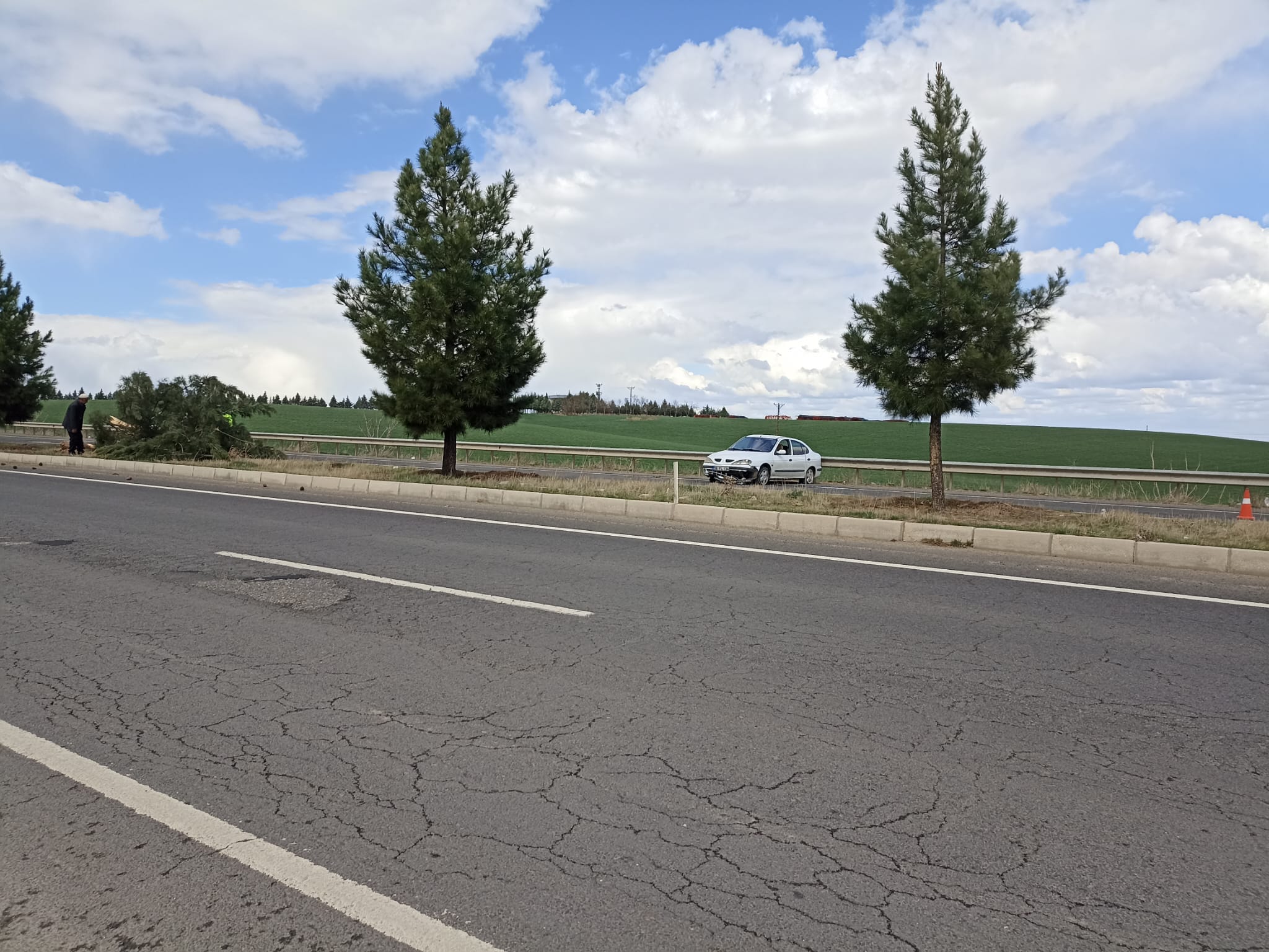 Çınar'da maddi hasarlı trafik kazısı