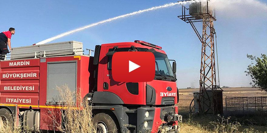 Kızıltepe'de trafoda çıkan yangın korku dolu anlar yaşattı