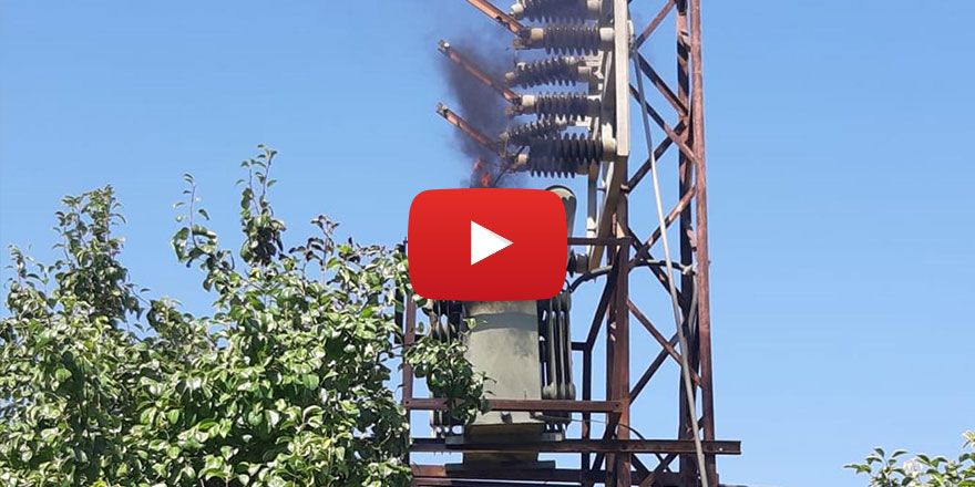 Kızıltepe'de sayacın alev almasıyla trafo kül oldu